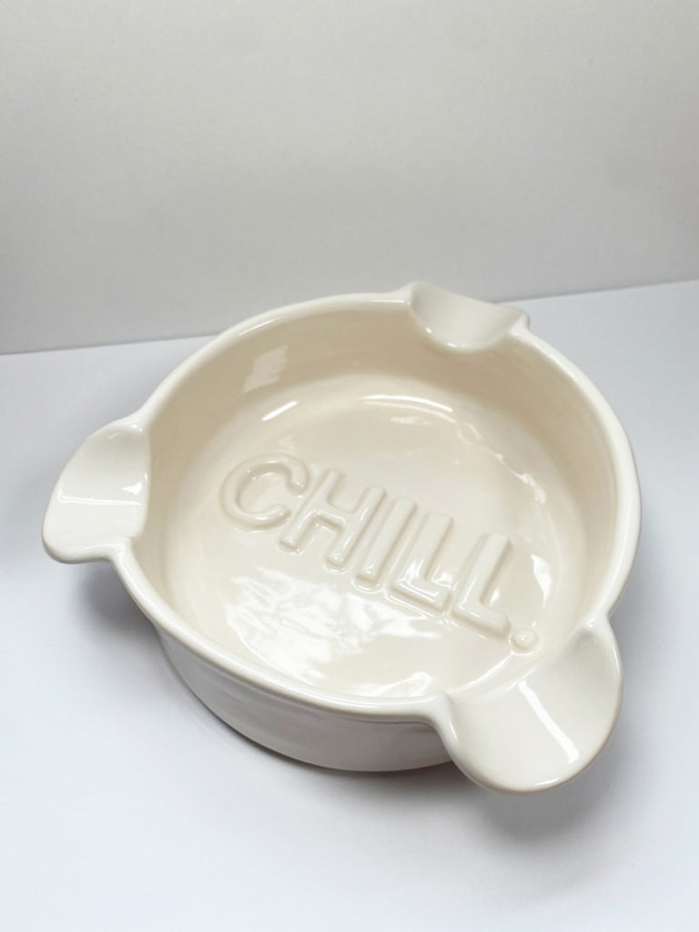 Handmade ceramic large ashtray Chill